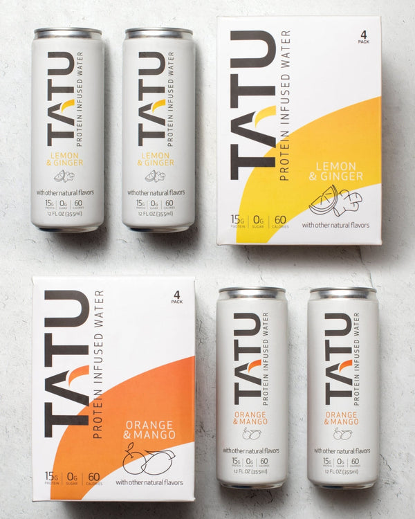 Try Each Flavor of TATU Protein Water, one 4 - pack of each flavor! - Drink TATU